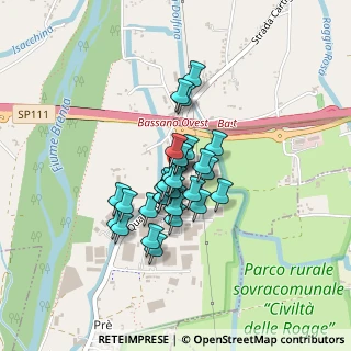 Mappa Quartiere Prè, 36015 Bassano del Grappa VI, Italia (0.29333)