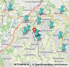 Mappa Via Indipendenza, 20837 Veduggio Con Colzano MB, Italia (1.87462)