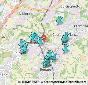 Mappa Via Indipendenza, 20837 Veduggio Con Colzano MB, Italia (0.869)