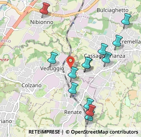 Mappa Via Indipendenza, 20837 Veduggio Con Colzano MB, Italia (1.02923)