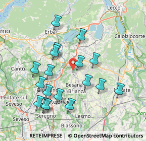 Mappa Via Indipendenza, 20837 Veduggio Con Colzano MB, Italia (7.55667)