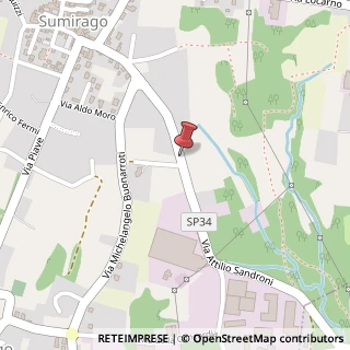 Mappa Via Attilio Sandroni, 36, 21040 Sumirago, Varese (Lombardia)