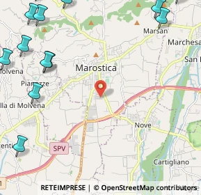 Mappa Via Guglielmo Marconi, 36063 Marostica VI, Italia (3.53923)