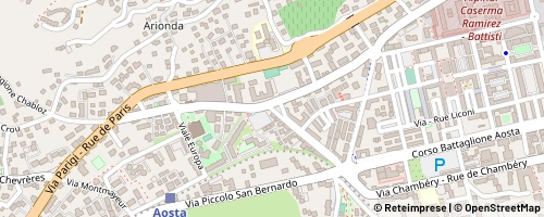 Mappa Aosta