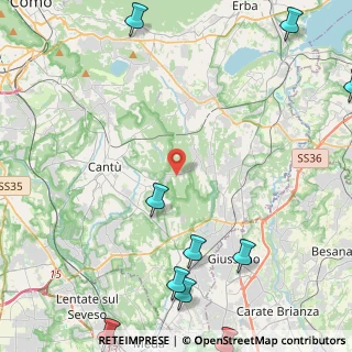 Mappa Via Alcide De Gasperi, 22040 Brenna CO, Italia (7.08091)