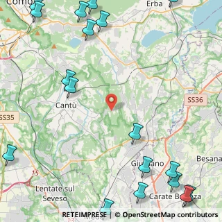 Mappa Via Alcide De Gasperi, 22040 Brenna CO, Italia (7.3585)