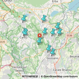 Mappa Via Alcide De Gasperi, 22040 Brenna CO, Italia (3.36091)