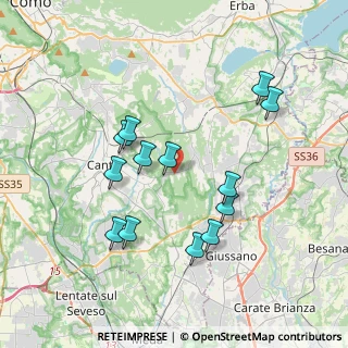 Mappa Via Alcide De Gasperi, 22040 Brenna CO, Italia (3.55)