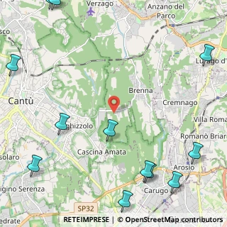 Mappa Via Alcide De Gasperi, 22040 Brenna CO, Italia (3.41917)