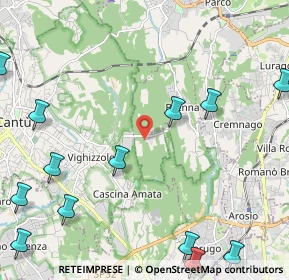 Mappa Via Alcide De Gasperi, 22040 Brenna CO, Italia (3.21714)