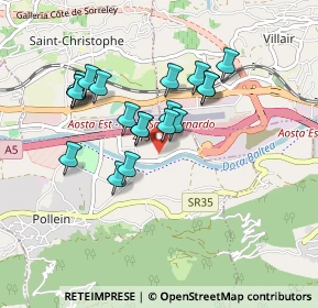 Mappa Località autoporto, 11010 Pollein AO, Italia (0.7585)