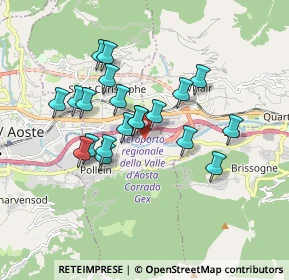Mappa Località autoporto, 11010 Pollein AO, Italia (1.4865)
