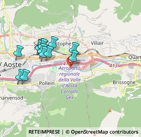 Mappa Località autoporto, 11010 Pollein AO, Italia (1.79154)