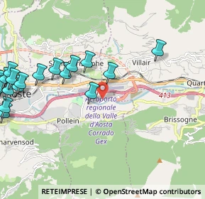 Mappa Località autoporto, 11010 Pollein AO, Italia (2.87)