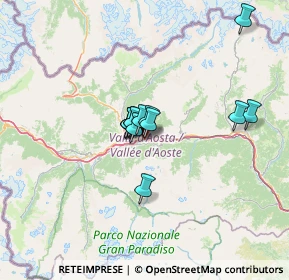 Mappa Località autoporto, 11010 Pollein AO, Italia (8.41385)