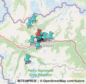 Mappa Località autoporto, 11010 Pollein AO, Italia (8.11357)