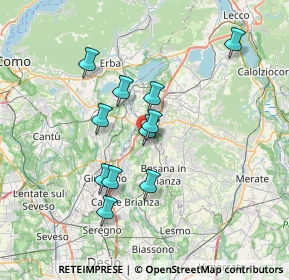Mappa Via Michelangelo, 20837 Veduggio Con Colzano MB, Italia (6.08273)