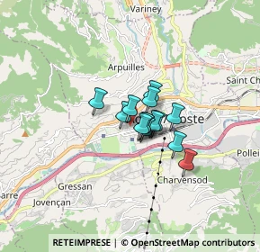 Mappa Via Larsinaz, 11100 Aosta AO, Italia (0.82214)