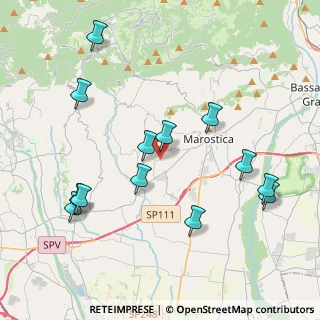 Mappa Via Professor Toaldo, 36060 Pianezze VI, Italia (4.32769)