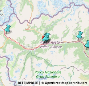 Mappa Via Torre del Lebbroso, 11100 Aosta AO, Italia (34.99667)