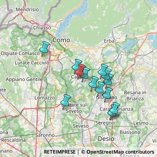 Mappa Via Uberto Da Canturio, 22063 Cantù CO, Italia (6.29143)