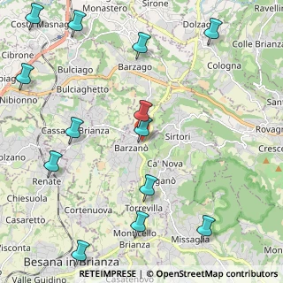 Mappa Viale Manara, 23891 Barzanò LC, Italia (2.83)