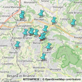 Mappa Viale Manara, 23891 Barzanò LC, Italia (1.75467)