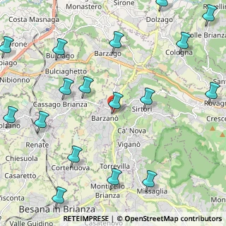 Mappa Viale Manara, 23891 Barzanò LC, Italia (2.95471)