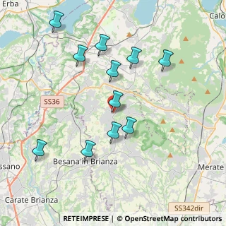 Mappa Viale Manara, 23891 Barzanò LC, Italia (3.89091)