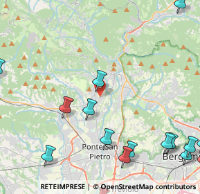 Mappa Via Don Lorenzo Milani, 24030 Almenno San Bartolomeo BG, Italia (6.52353)