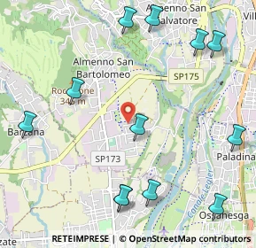 Mappa Via Don Lorenzo Milani, 24030 Almenno San Bartolomeo BG, Italia (1.34167)