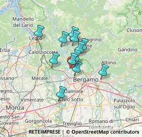 Mappa Via Don Lorenzo Milani, 24030 Almenno San Bartolomeo BG, Italia (8.93)