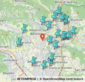 Mappa Via Don Lorenzo Milani, 24030 Almenno San Bartolomeo BG, Italia (2.0035)