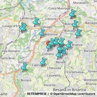Mappa Via Madonnina, 20837 Veduggio Con Colzano MB, Italia (1.82778)