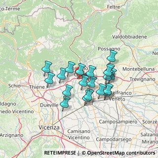 Mappa Via del Carmine, 36061 Bassano del Grappa VI, Italia (10.688)