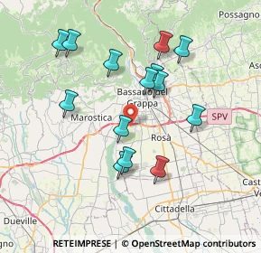 Mappa Via del Carmine, 36061 Bassano del Grappa VI, Italia (6.93143)