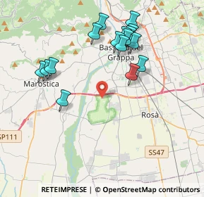 Mappa Via del Carmine, 36061 Bassano del Grappa VI, Italia (4.00625)