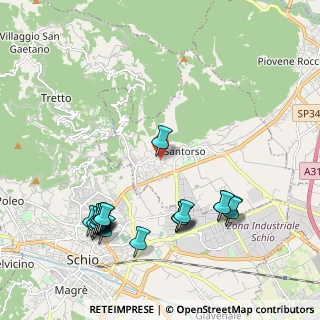 Mappa Via Maglio, 36014 Santorso VI, Italia (2.374)