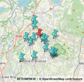 Mappa Via delle Ortensie, 23891 Barzanò LC, Italia (2.70063)
