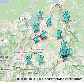 Mappa Via delle Ortensie, 23891 Barzanò LC, Italia (7.51778)