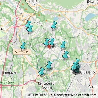Mappa Via Luciano Manara, 22063 Cantù CO, Italia (4.5625)