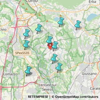Mappa Via Luciano Manara, 22063 Cantù CO, Italia (3.83636)
