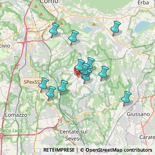 Mappa Via Luciano Manara, 22063 Cantù CO, Italia (3.14083)
