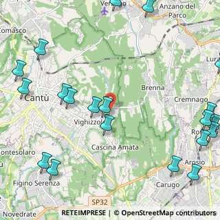 Mappa Via Brianza, 22063 Cantù CO, Italia (3.158)