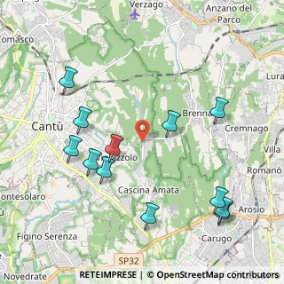 Mappa Via Brianza, 22063 Cantù CO, Italia (2.29167)