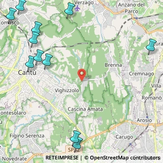 Mappa Via Brianza, 22063 Cantù CO, Italia (3.44818)
