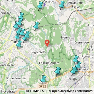 Mappa Via Brianza, 22063 Cantù CO, Italia (2.9605)