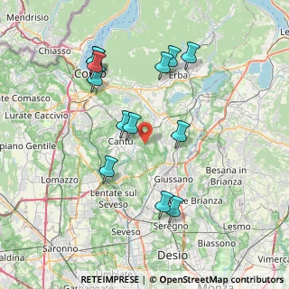 Mappa Via Brianza, 22063 Cantù CO, Italia (7.69)