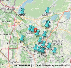 Mappa Via Brianza, 22063 Cantù CO, Italia (6.82059)