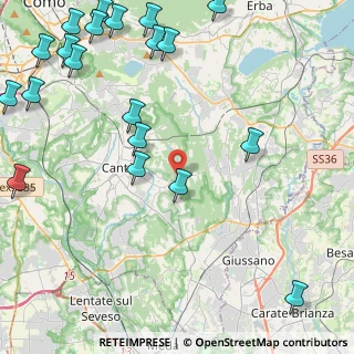 Mappa Via Brianza, 22063 Cantù CO, Italia (6.293)
